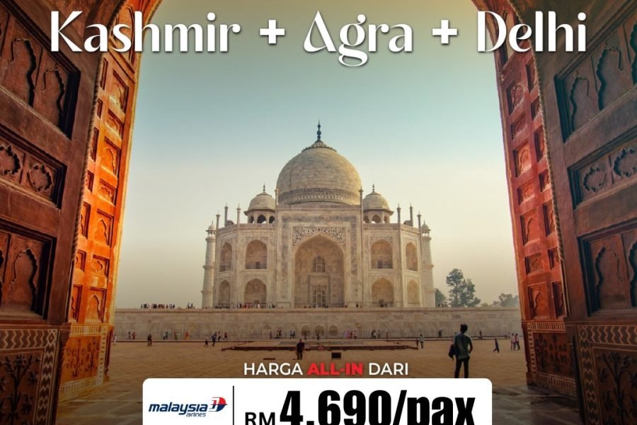 8H6M Kashmir + Agra + Delhi