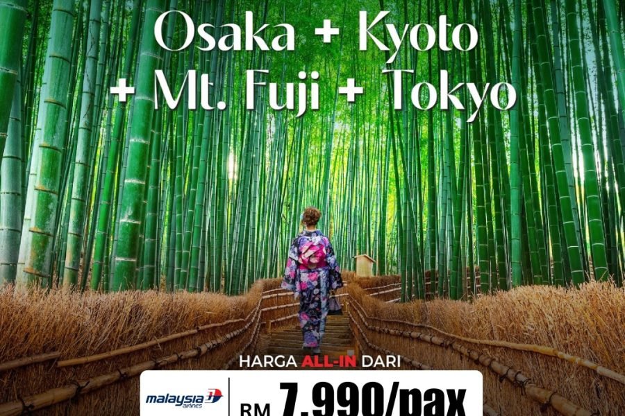 8H6M Osaka + Kyoto + Mt. Fuji + Tokyo