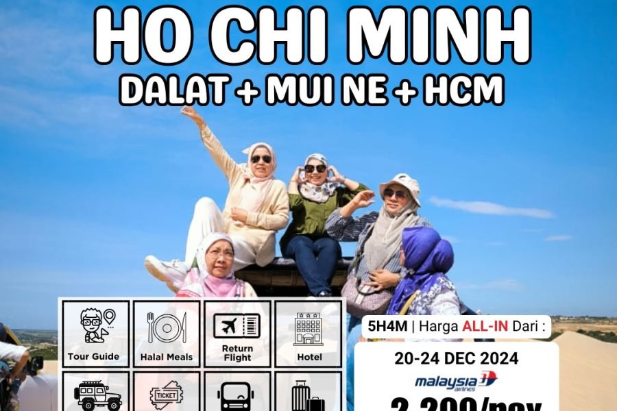 5H4M HO CHI MINH – DALAT – MUINE – HO CHI MINH (ZP: VNHCMDAMN5H4M)